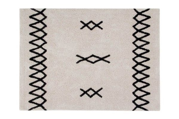 Tapis Lavable Atlas Natural - Black – Image 2