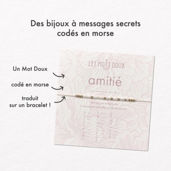 Bracelet LES MOTS DOUX amitié – Image 3