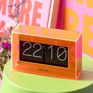 Horloge NEON ORANGE