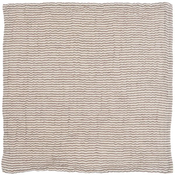 Serviette de table BROWN/WHITE STRIPES – Image 2