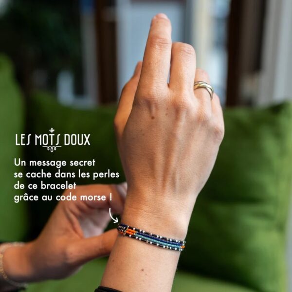 Bracelet LOVE MASSAI DOUBLE OR – Image 2