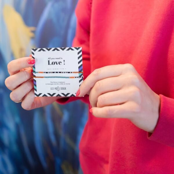 Bracelet LOVE MASSAI DOUBLE OR – Image 3