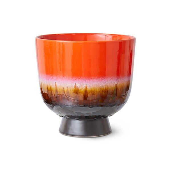 Retro flower pot CHERRY RED – Image 2