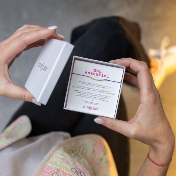 Bracelet LES MOTS DOUX - mon essentiel violet – Image 2