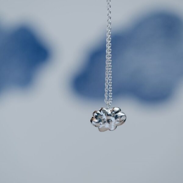Collier âme d'enfant - nuage  (argent) – Image 2