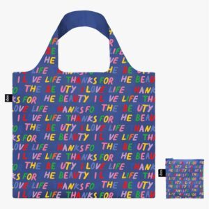 Sac réutilisable LOQI - LOVE LIFE BLUE