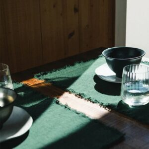 SET DE TABLE HANDLOOM DUCK GREEN (LOT DE 2)