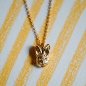Collier "âme d'enfant" - Lapin (plaqué or)