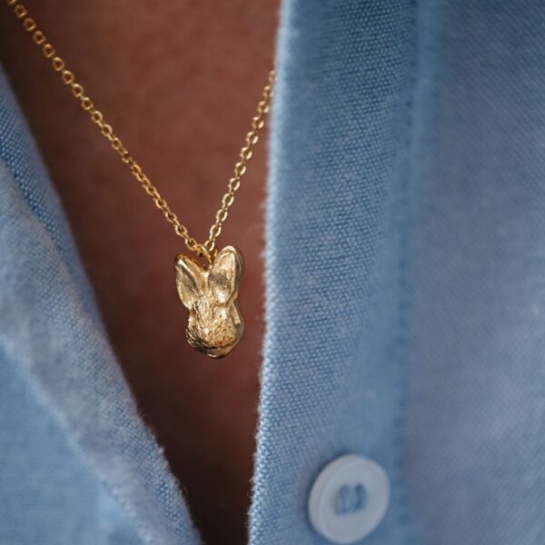 Collier "âme d'enfant" - Lapin (plaqué or) – Image 2