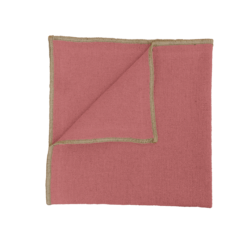 Lot de 6 serviettes CORTE BOIS DE ROSE