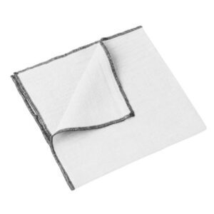 Lot de 6 serviettes LURI BLANC