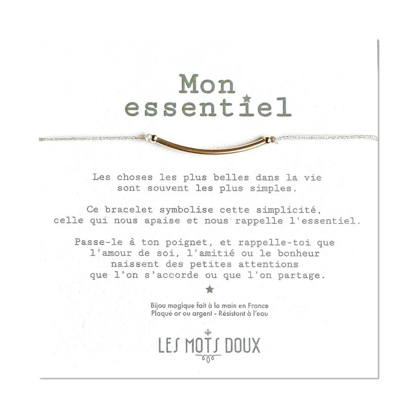 Bracelet LES MOTS DOUX - mon essentiel silver
