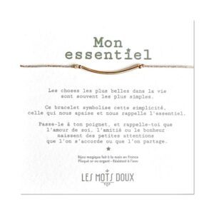 Bracelet LES MOTS DOUX - mon essentiel gold