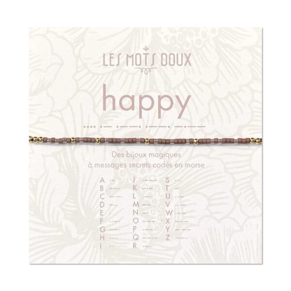 Bracelet LES MOTS DOUX happy