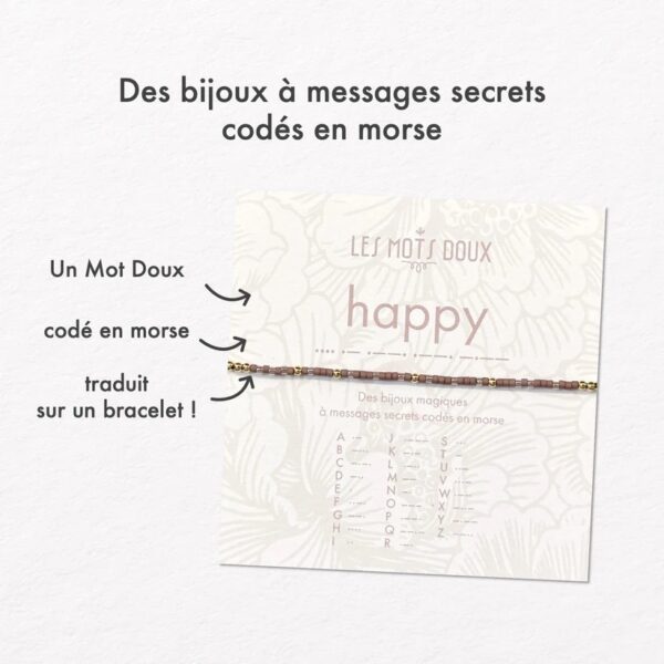 Bracelet LES MOTS DOUX happy – Image 6