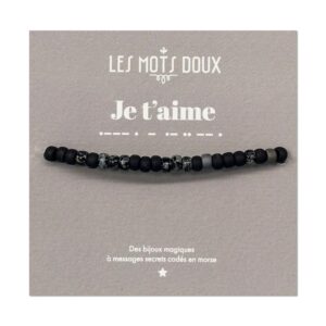 Bracelet LES MOTS DOUX HOMME - je t'aime