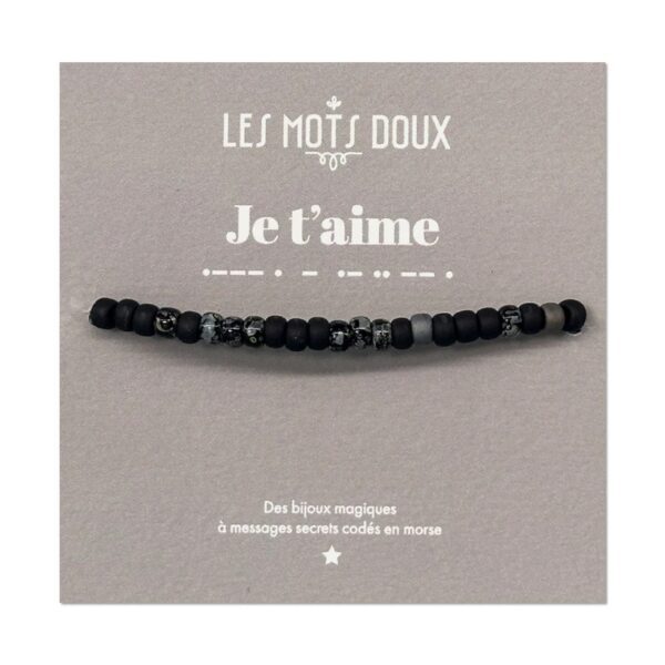 Bracelet LES MOTS DOUX HOMME - je t'aime