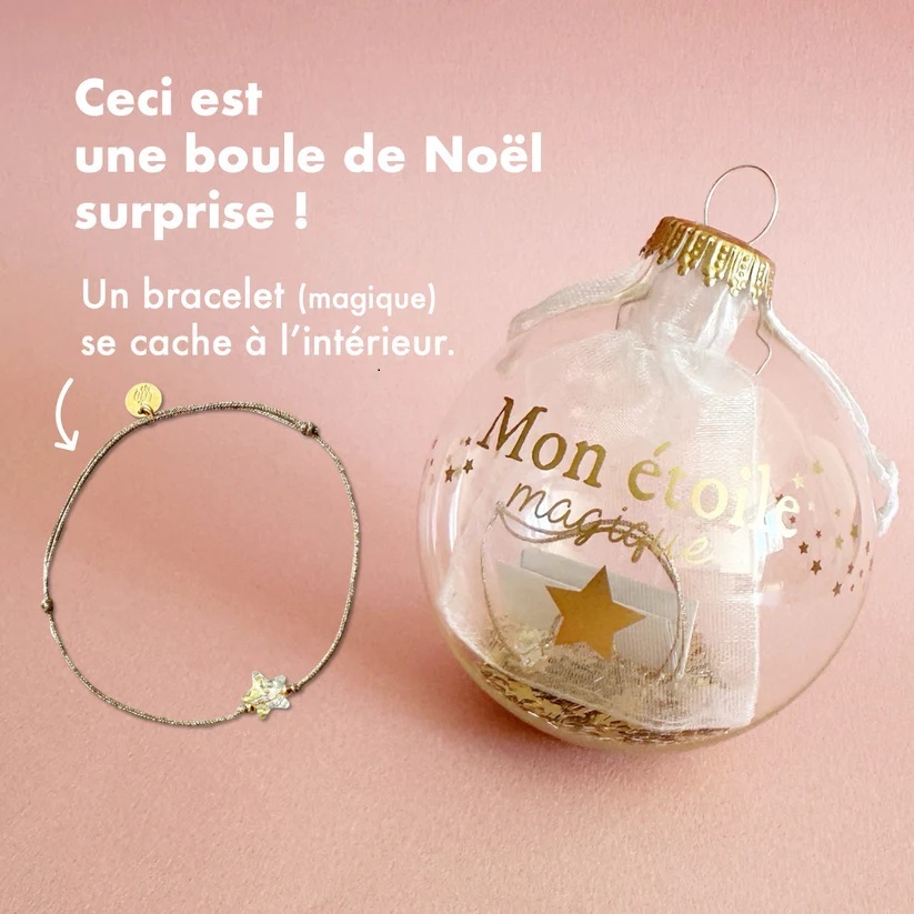 Bracelet LES MOTS DOUX - étoile de Noel