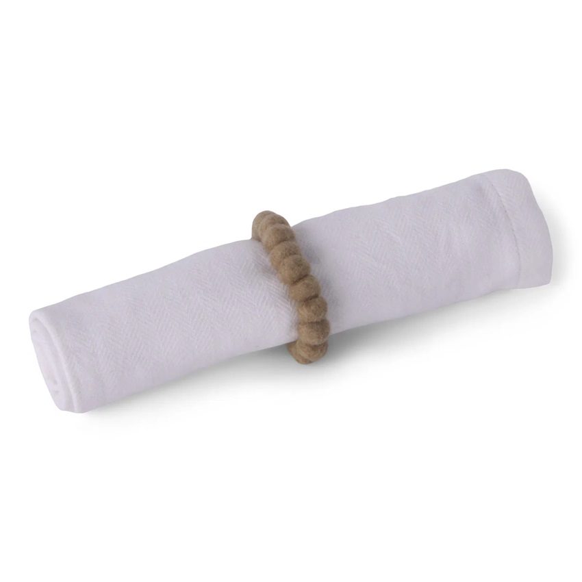 Set de 2 ronds de serviettes LIGHR BROWN