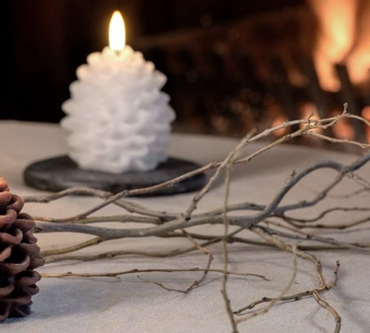 Bougie LED POMME DE PIN – Image 2