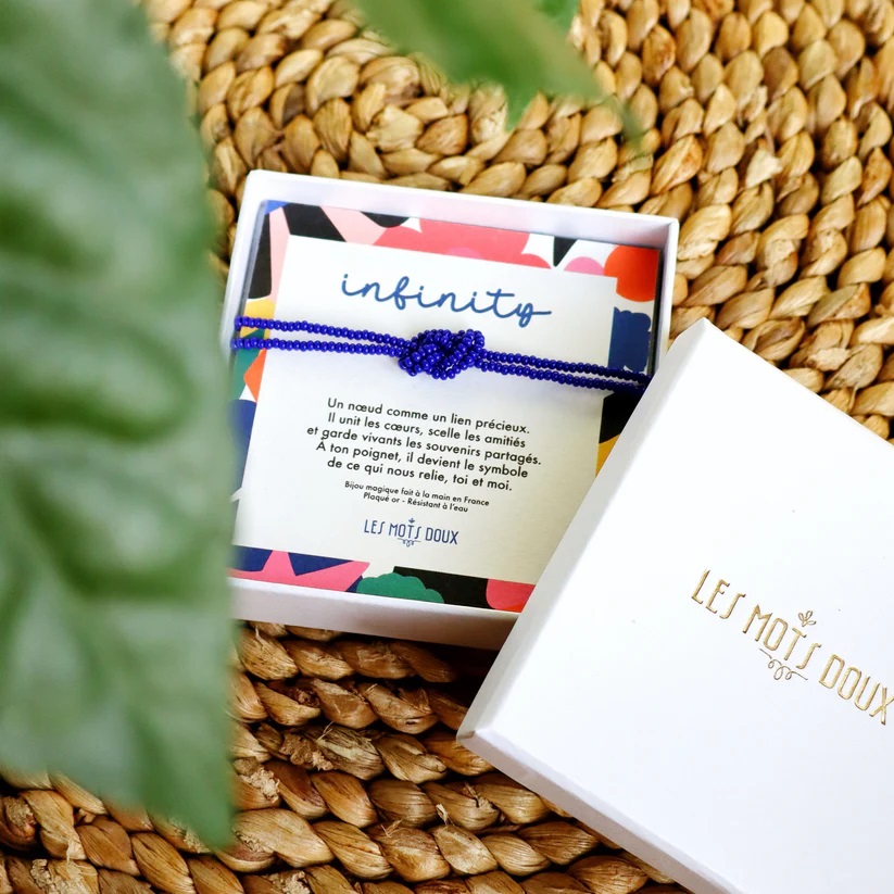 Bracelet LES MOTS DOUX - infinity cobalt – Image 2