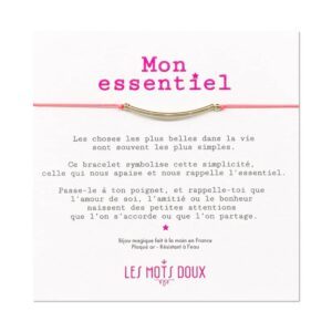 Bracelet LES MOTS DOUX - mon essentiel orange