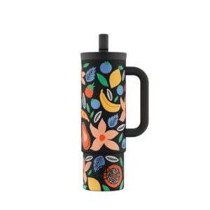 Straw cup - TROPICAL NOIR