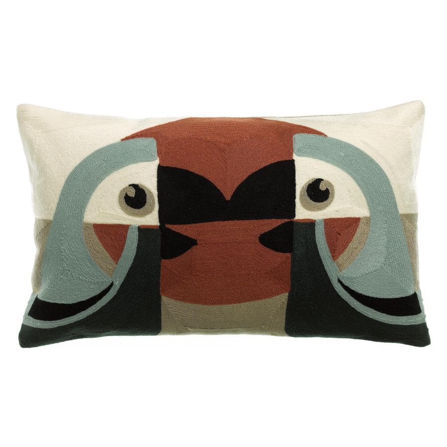 Coussin brodé LORO CIEL 30*50