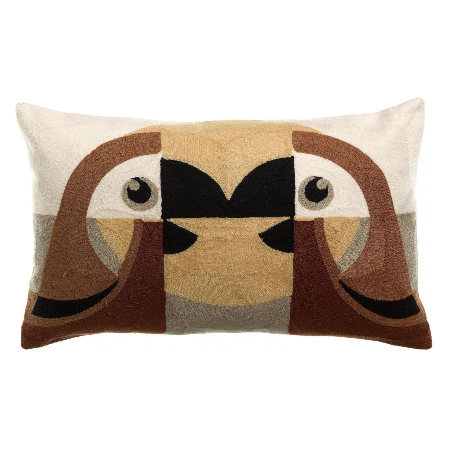 Coussin brodé LORO NATUREL 30*50