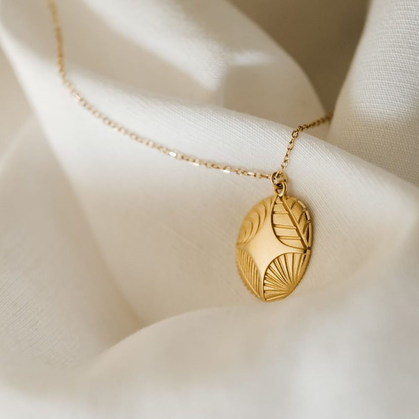 Collier "La chamane" (plaqué or) – Image 4