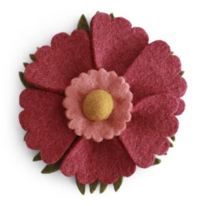 Wall Deco - ANEMONE WINE RED