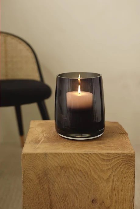 Vase/Photophore gris - AJANA