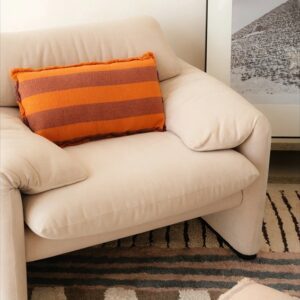 COUSSIN RECTANGULAIRE LINES TERRACOTTA