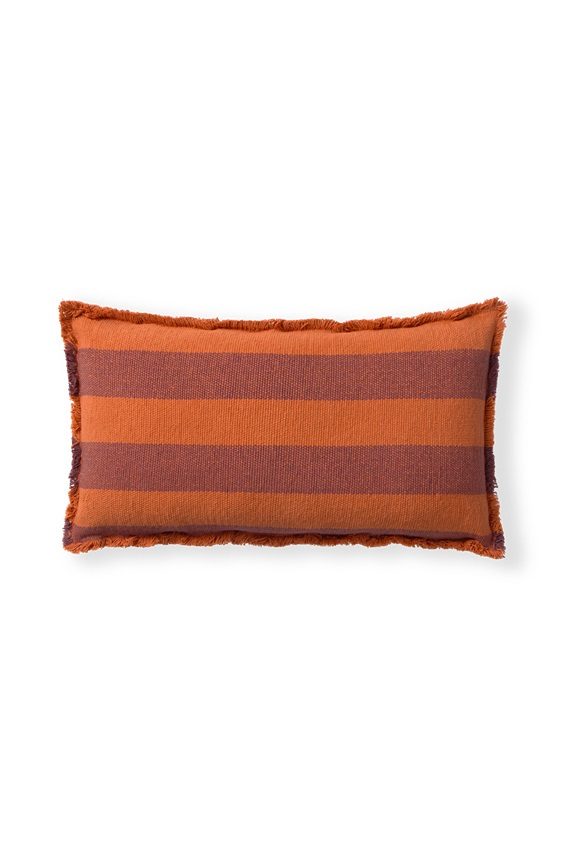 COUSSIN RECTANGULAIRE LINES TERRACOTTA – Image 2