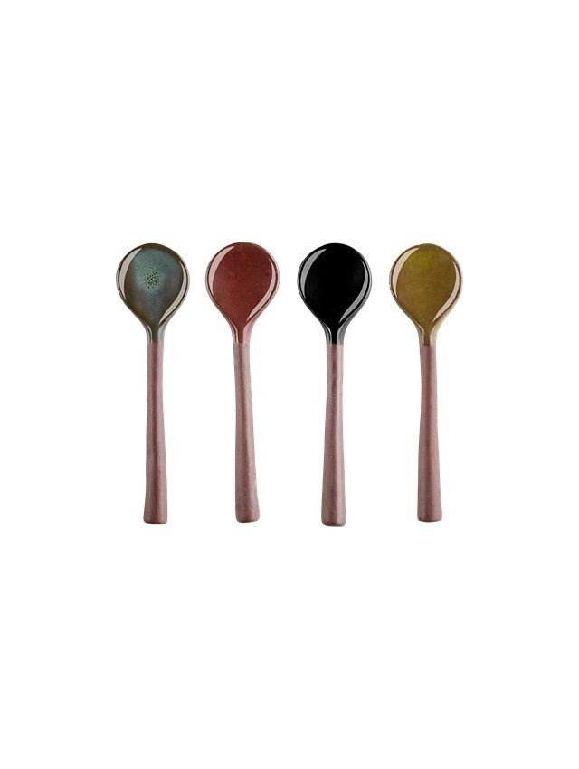 Set de 4 cuillères en céramique BRILLANT
