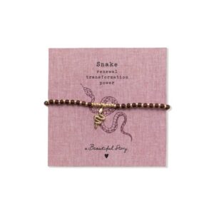 Bracelet SNAKE GRENAT