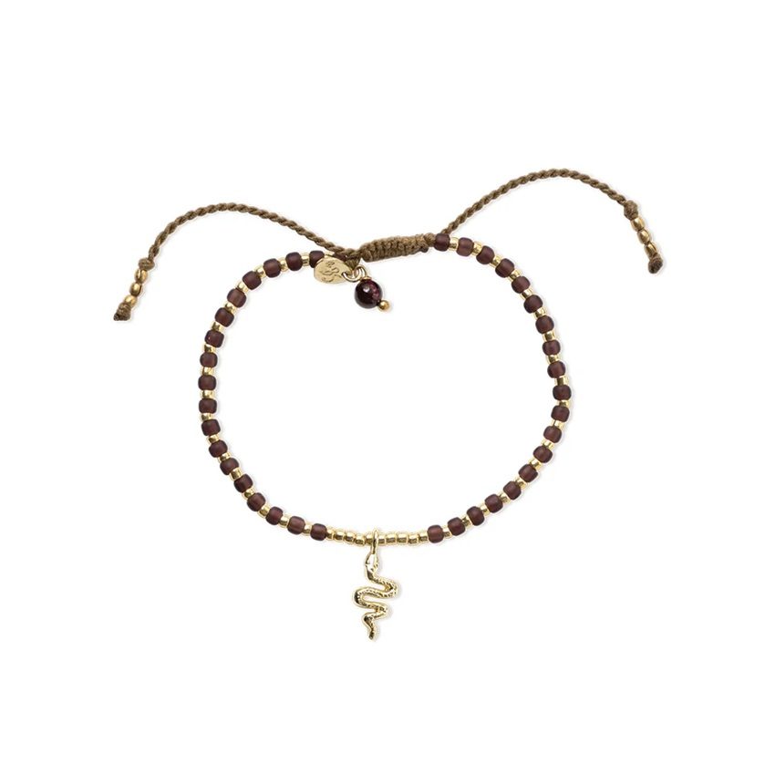 Bracelet SNAKE GRENAT – Image 4