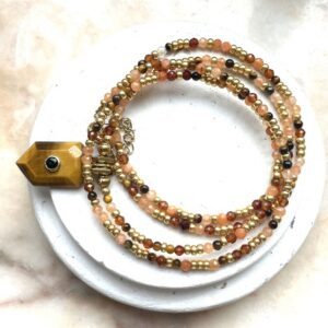 Sautoir MARGOT marron