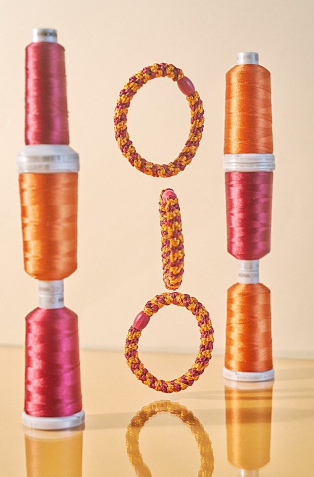 KKNEKKI bordeaux orange glitter – Image 3