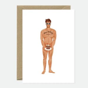 Carte - Guy with a cake