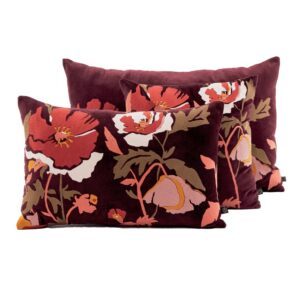 Coussin BRISTOL BURGUNDY 45X45