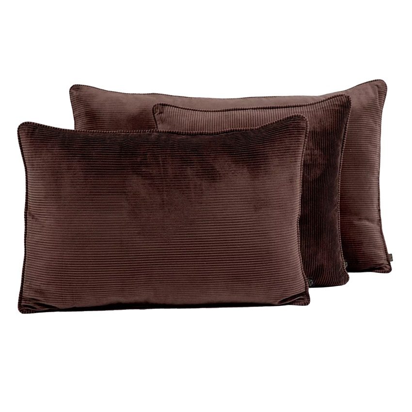 Coussin HAMBOURG GANACHE 45X45